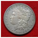 1884 S Morgan Silver Dollar