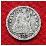 1859 Seated Liberty Silver Dime