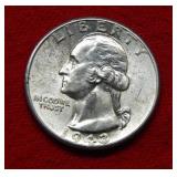 1943 D Washington Silver Quarter