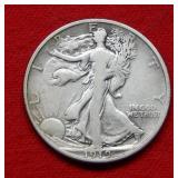 1919 D Walking Liberty Silver Half Dollar