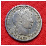 1896 O Barber Silver Quarter