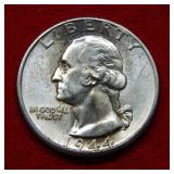 1944 D Washington Silver Quarter