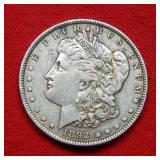 1892 Morgan Silver Dollar