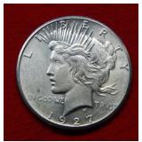 1927 Peace Silver Dollar