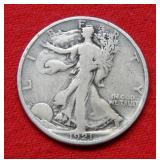 1921 D Walking Liberty Silver Half Dollar