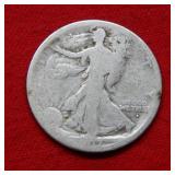 1917 S OBV Walking Liberty Silver Half Dollar
