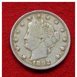 1892 Liberty V Nickel