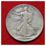 1919 D Walking Liberty Silver Half Dollar