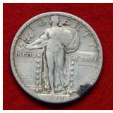 1917 S Standing Liberty Silver Quarter Type II