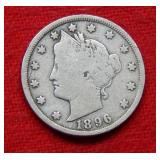 1896 Liberty V Nickel