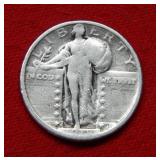 1918 S Standing Liberty Silver Quarter