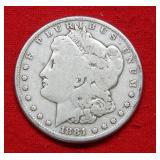 1881 S Morgan Silver Dollar