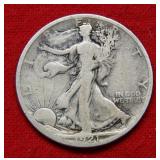 1921 S Walking Liberty Silver Half Dollar