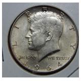 1964 D Kennedy Silver Half Dollar