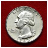 1963 D Washington Silver Quarter