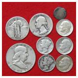 (9) Piece Silver Lot