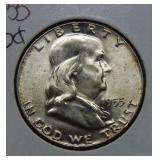 1955 Franklin Silver Half Dollar