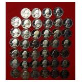 Roll of Washington Proof Quarters Mixed Dates