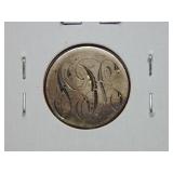 1892 Barber Silver Dime "Love Token"