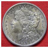 1881 S Morgan Silver Dollar