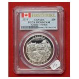 2015 Canada $1 Grizzly PCGS PR70DCAM 1oz Silver