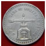 1949 Mexico Silver Onza -- Balance Scale