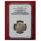 1964 D Kennedy Half Dollar NGC AU58 Error - Struck