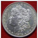1878 Morgan Silver Dollar 7/8 Tail Feather Variety