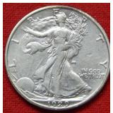 1929 D Walking Liberty Silver Half Dollar
