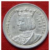 1893 Isabella Silver Quarter