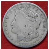 1921 S Morgan Silver Dollar - Broken Planchet