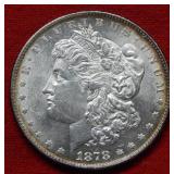 1878 Morgan Silver Dollar 7/8 Tail Feather Variety