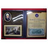 1976 Bicentennial $2 Note in Folio