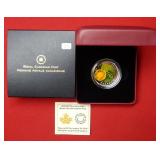 2014 Canada Silver $20 Water Lily & Leopard Frog