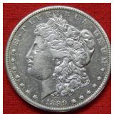1890 CC Morgan Silver Dollar