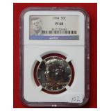 1964 Kennedy Silver Half Dollar NGC PF68