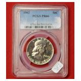 1962 Franklin Silver Half Dollar PCGS PR66