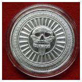 Skull 1 Ounce Silver Round