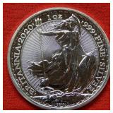 2020 Great Britain Britannia 1 Ounce Silver