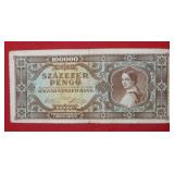 1945 Hungary 100000 Pengo