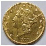1877 CC $20 Gold Coin - Rare