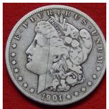 1901 S Morgan Silver Dollar