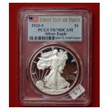 2020 S American Eagle PCGS PR70DCAM 1 oz Silver