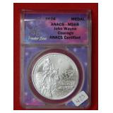 2024 John Wayne Courage Medal ANACS MS68
