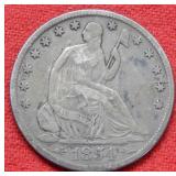 1854 O Seated Liberty Silver Half Dollar - Arrows