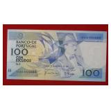 1988 Portugal 100 Escudos Crisp