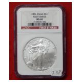 2006 American Eagle NGC MS69 1 Ounce Silver