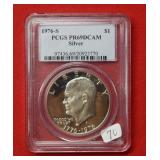 1976 Eisenhower Siver Half Dollar PCGS PR69+ DCAM