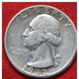 1932 D Washington Silver Quarter --  Key Date