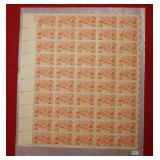 Sheet of US Postage Stamp 3 Cent Oregon Territory